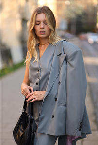 Grey waistcoat for women