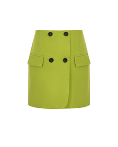 lime green mini skirt