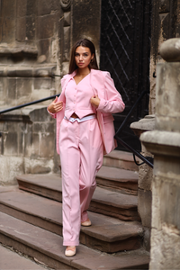 pink waistcoat for women