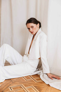white palazzo trousers for women
