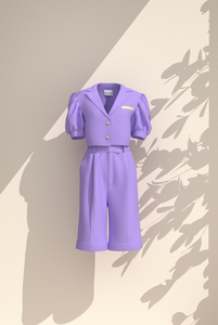 Linen lavender suit for women