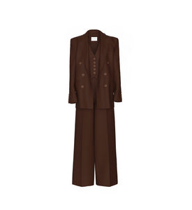 brown suit for women