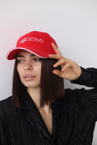 red cap hat
